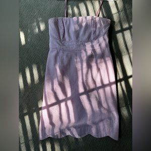 Strapless Stripped Summer Dress